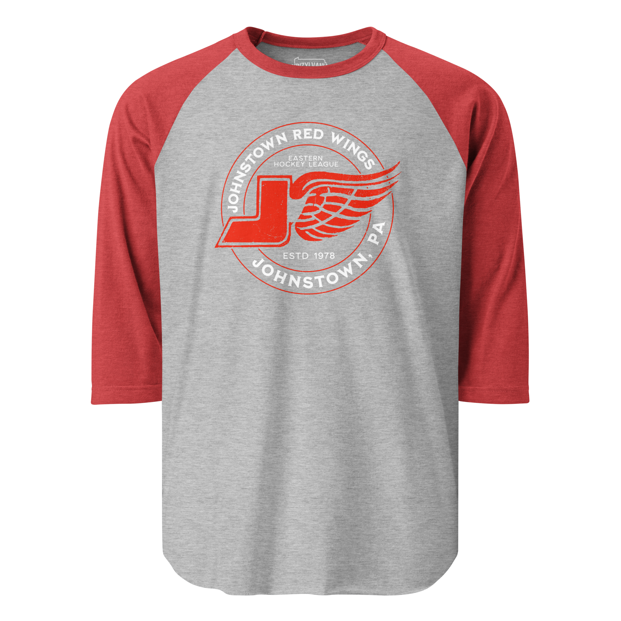 Johnstown Red Wings Hockey - Raglan Tee