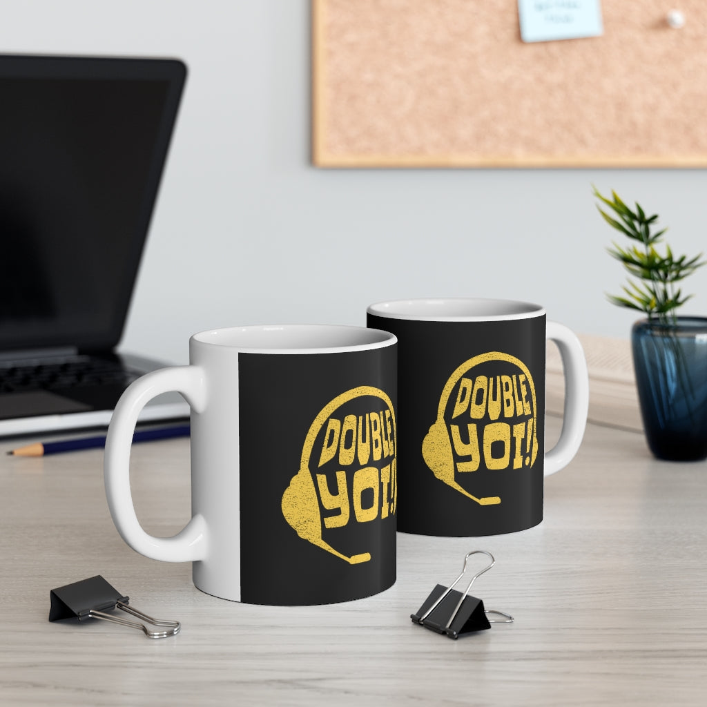 DOUBLE YOI! - Ceramic Mug 11oz - Yinzylvania