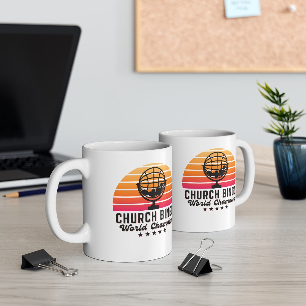 CHURCH BINGO WORLD CHAMPION - Ceramic Mug 11oz - Yinzylvania