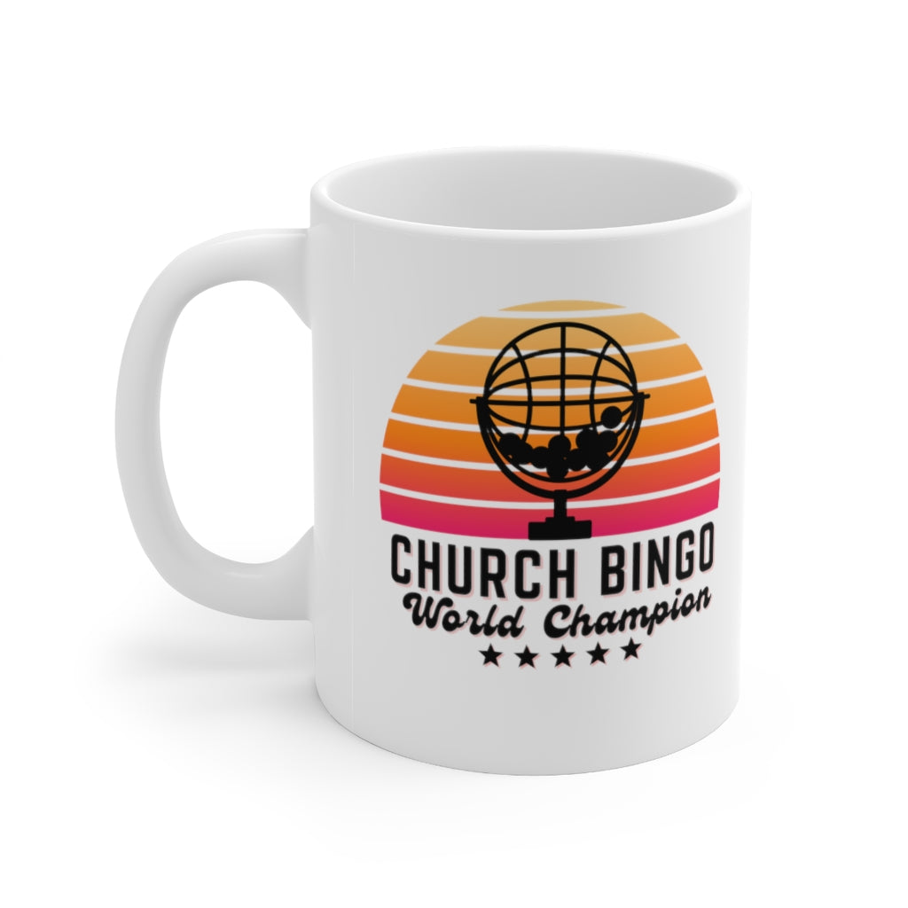 CHURCH BINGO WORLD CHAMPION - Ceramic Mug 11oz - Yinzylvania