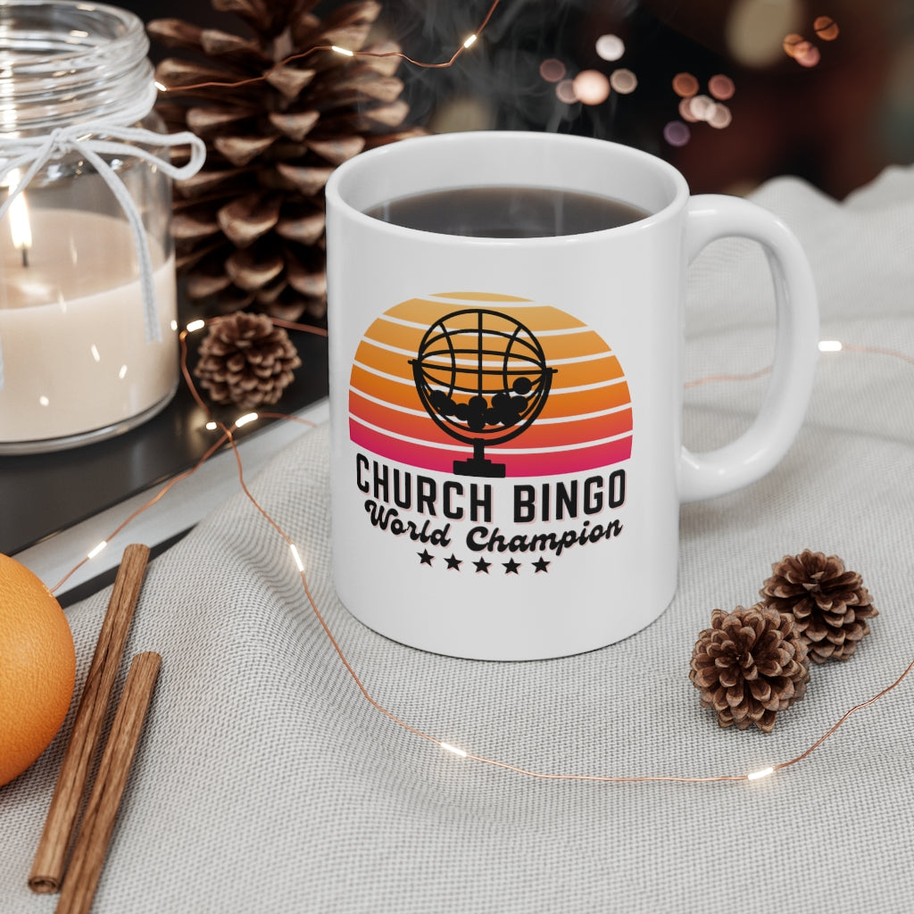 CHURCH BINGO WORLD CHAMPION - Ceramic Mug 11oz - Yinzylvania