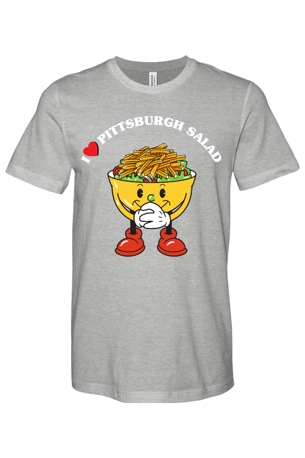 Pittsburgh Salad - Bella + Canvas Heathered Jersey Tee - Yinzylvania