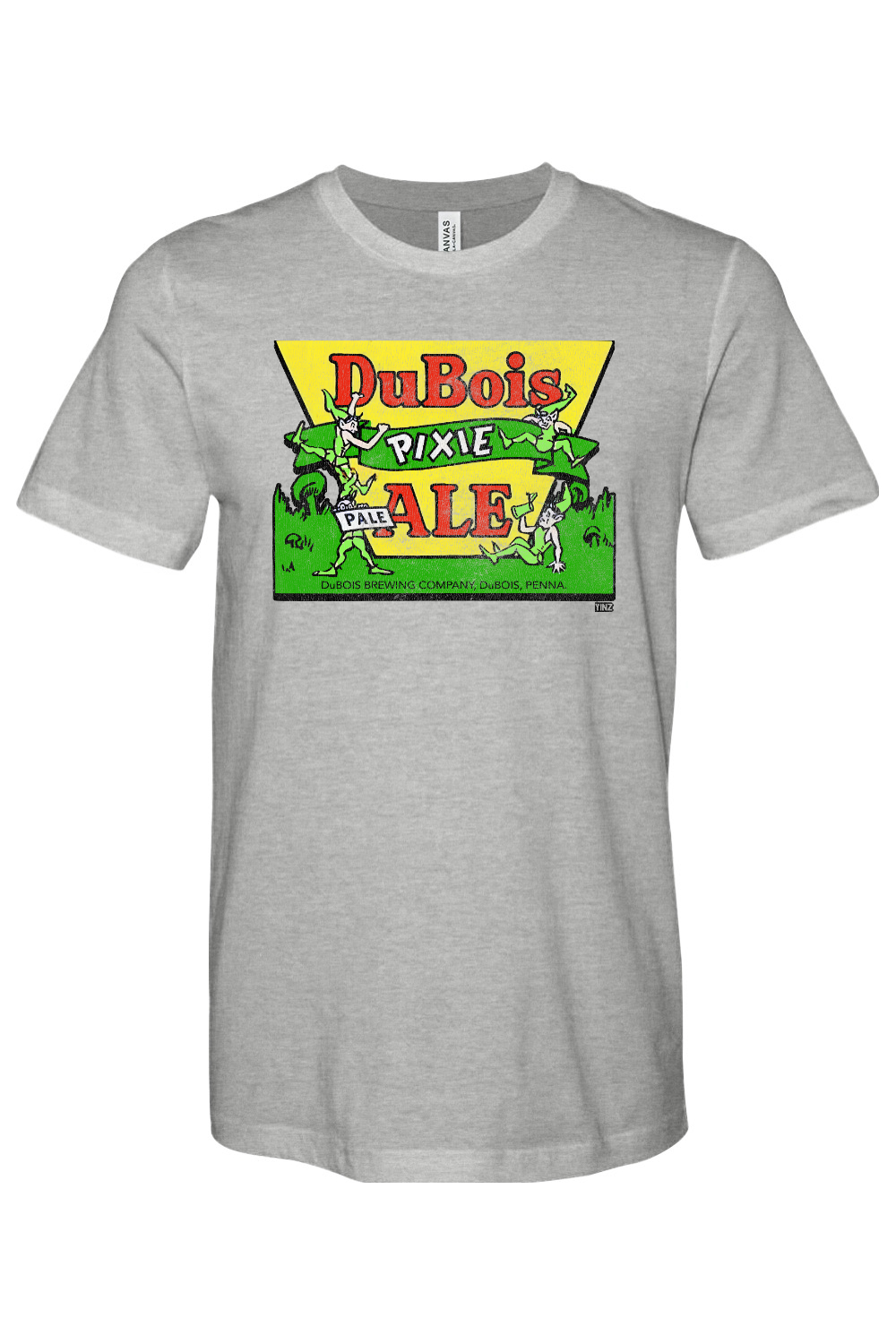 Dubois Pixie Ale - Bella + Canvas Heathered Jersey Tee - Yinzylvania