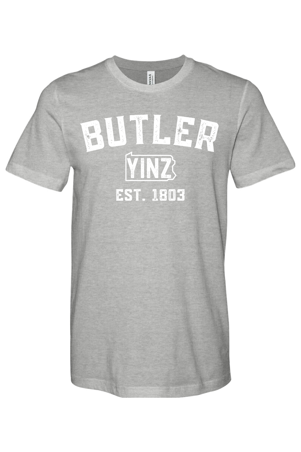 Butler Yinzylvania Bella + Canvas Heathered Jersey Tee - Yinzylvania