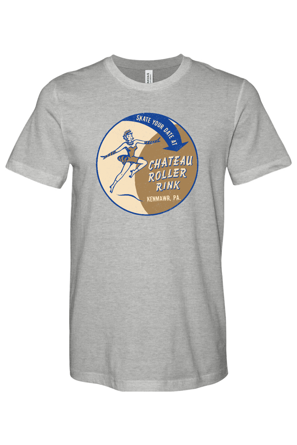 Chateau Roller Rink - Bella + Canvas Heathered Jersey Tee - Yinzylvania