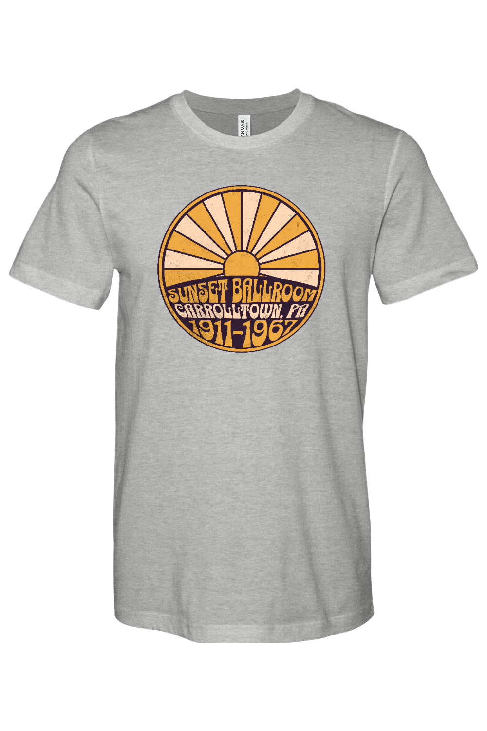 Sunset Ballroom - Bella + Canvas Heathered Jersey Tee - Yinzylvania