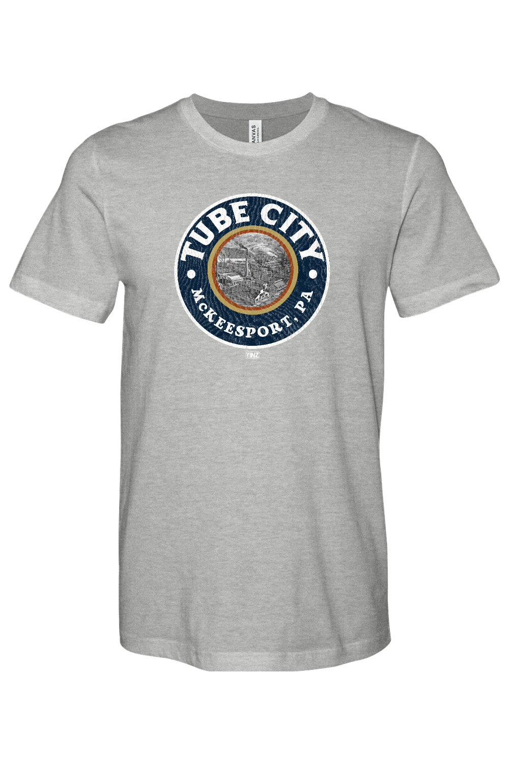 Tube City - Bella + Canvas Heathered Jersey Tee - Yinzylvania