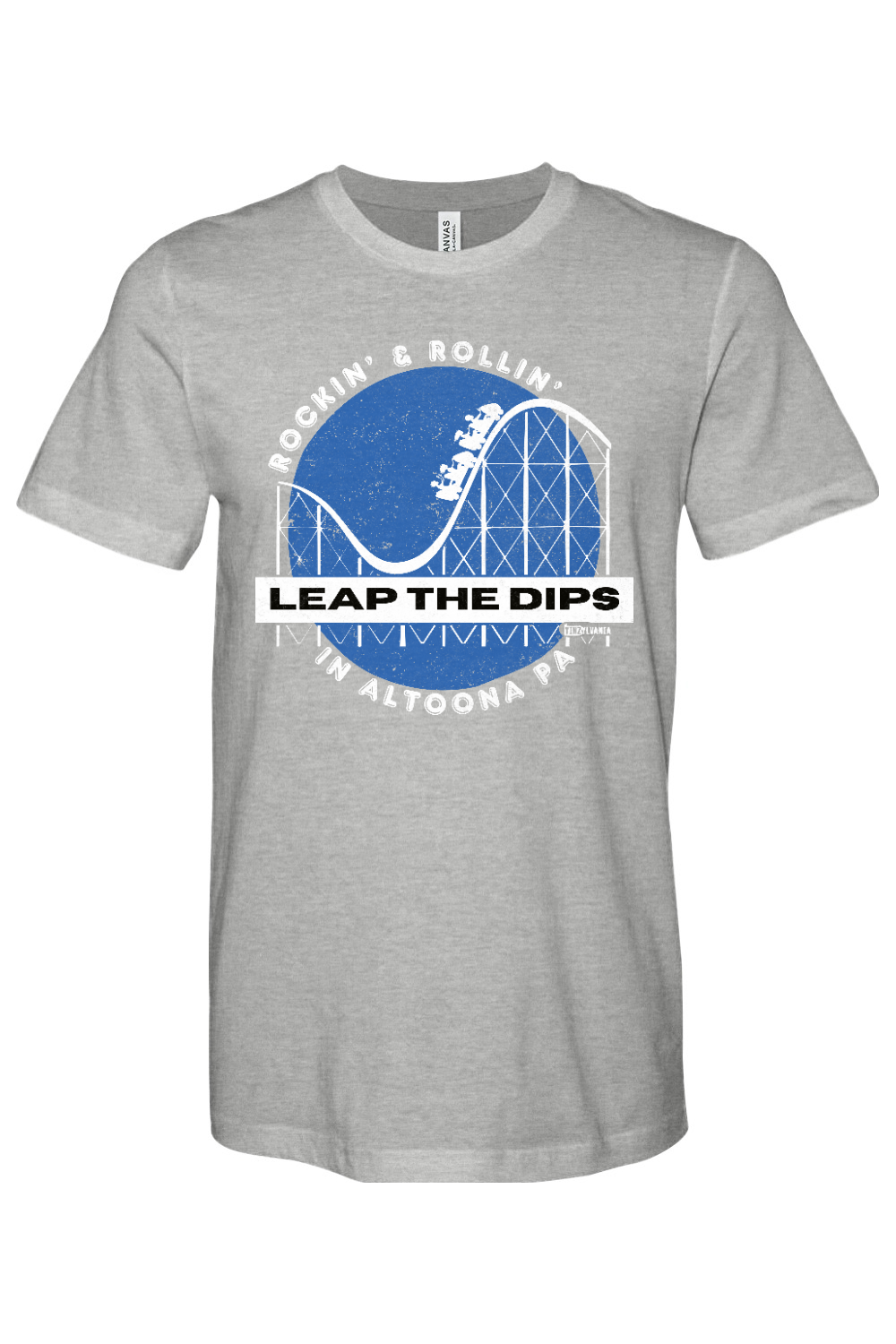 Leap the Dips - Bella + Canvas Heathered Jersey Tee - Yinzylvania