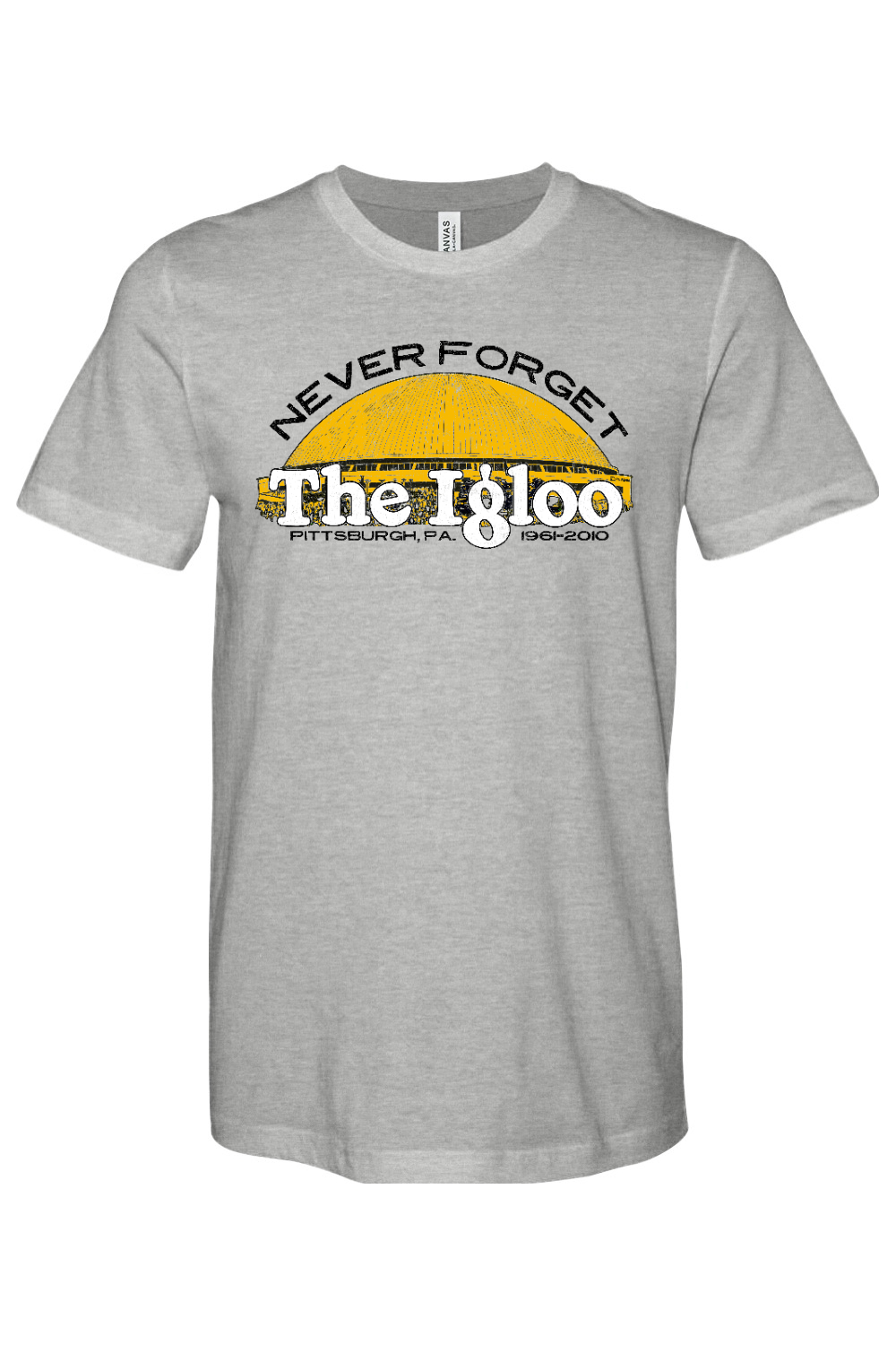 Never Forget - The Igloo - Bella + Canvas Heathered Jersey Tee - Yinzylvania