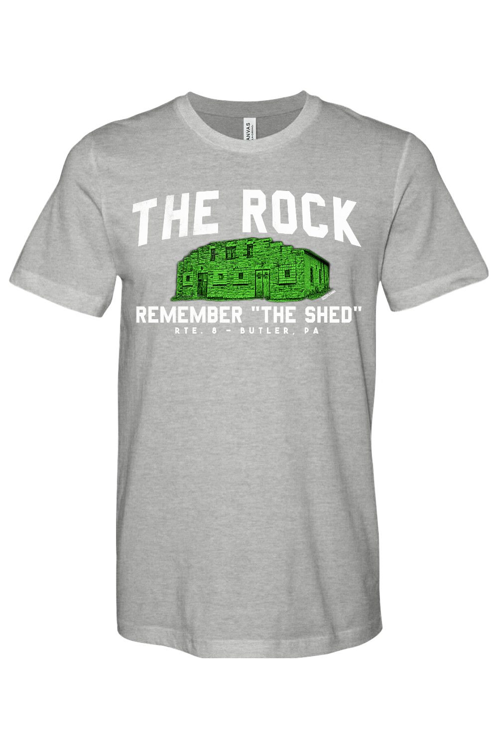 Remember the Shed - Bella + Canvas Heathered Jersey Tee - Yinzylvania