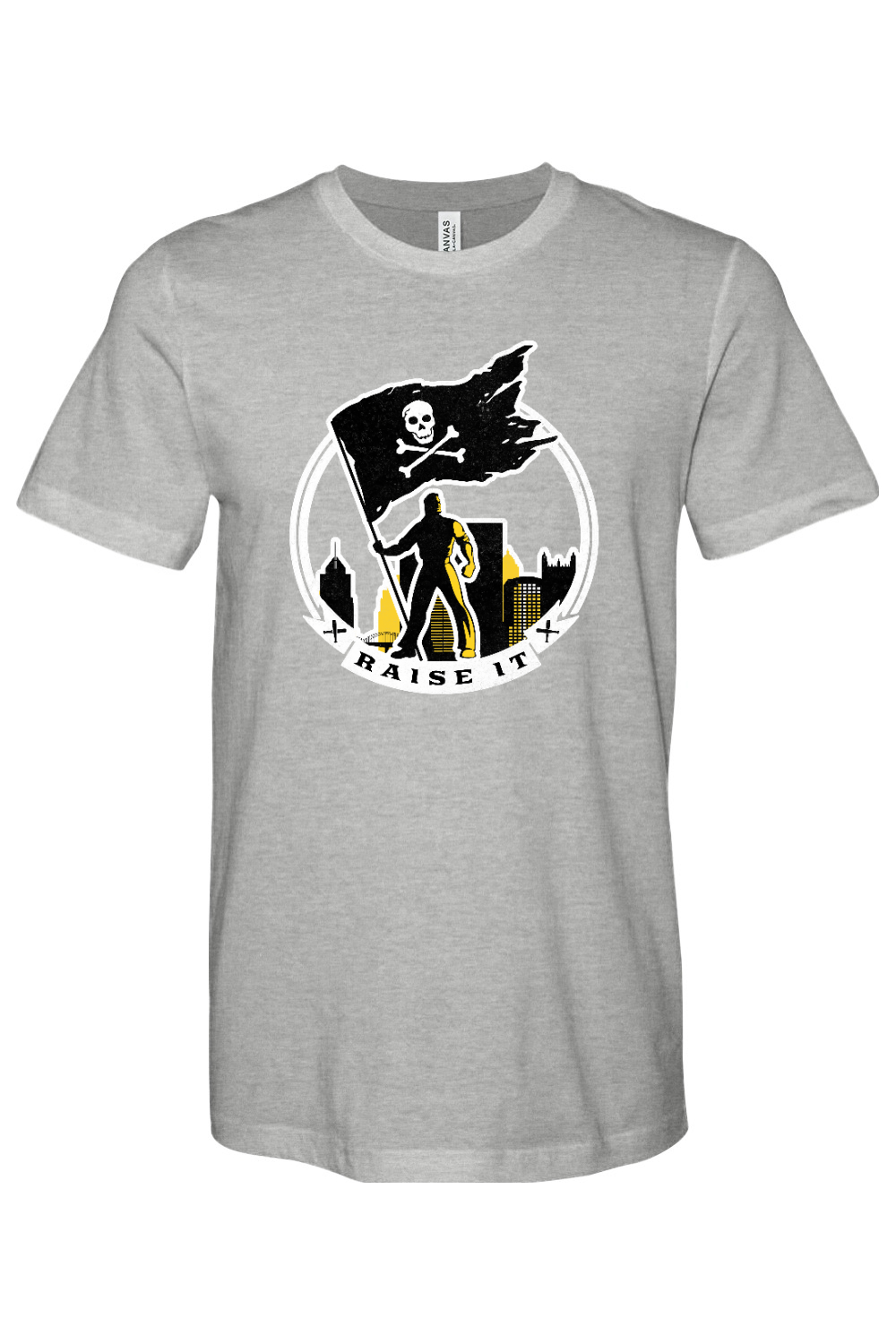 Raise the Roger - Bella + Canvas Heathered Jersey Tee - Yinzylvania