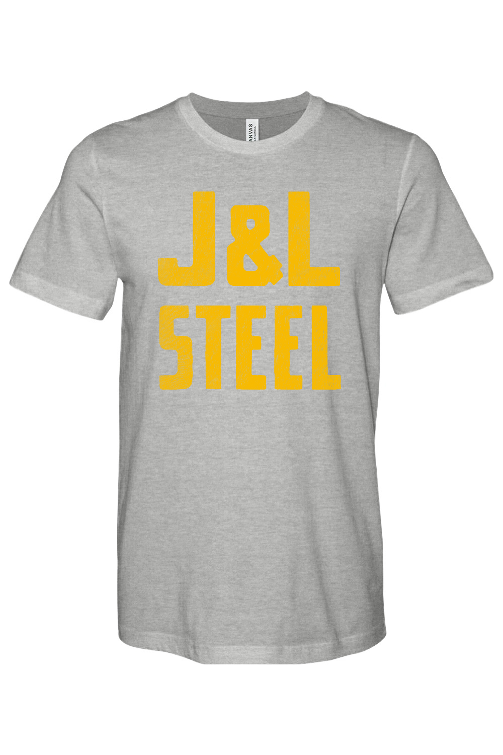 J&L Steel Retro - Bella + Canvas Heathered Jersey Tee - Yinzylvania