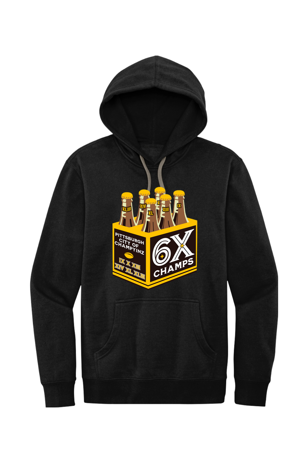 Pittsburgh Six Pack - Fleece Hoodie - Yinzylvania