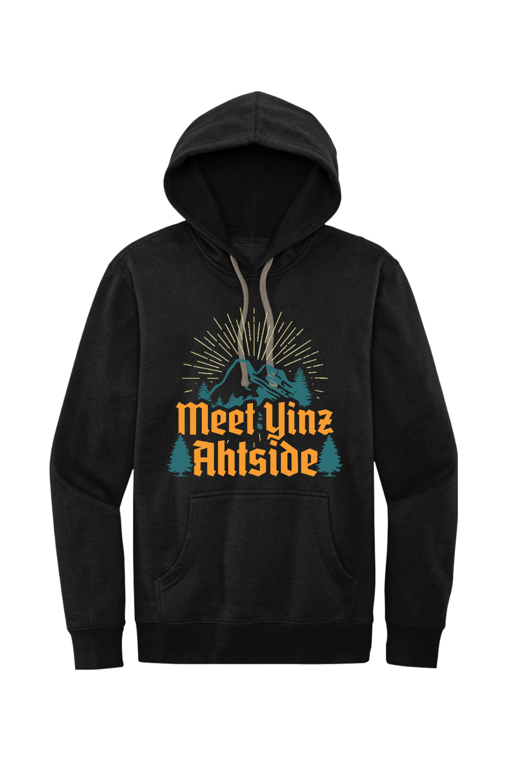 Meet Yinz Ahtside - Fleece Hoodie - Yinzylvania
