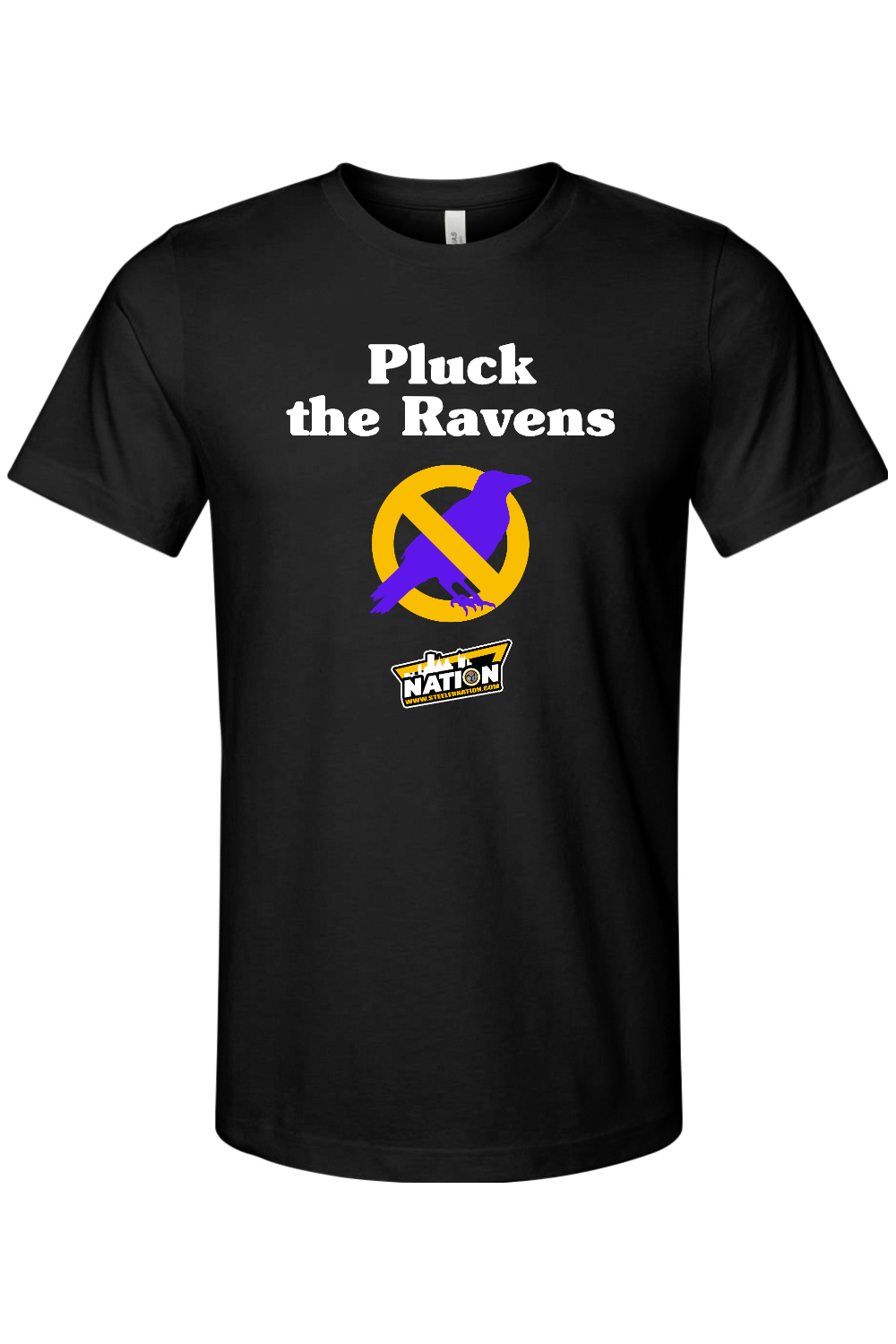 Print Your Cause Pluck The Ravens Black / 2XL