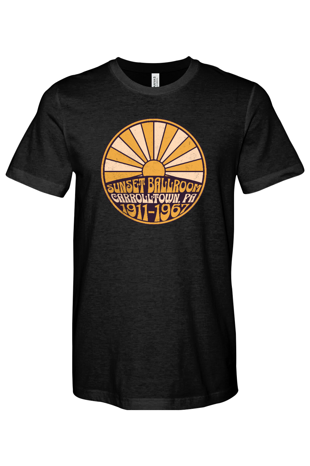 Sunset Ballroom - Bella + Canvas Heathered Jersey Tee - Yinzylvania