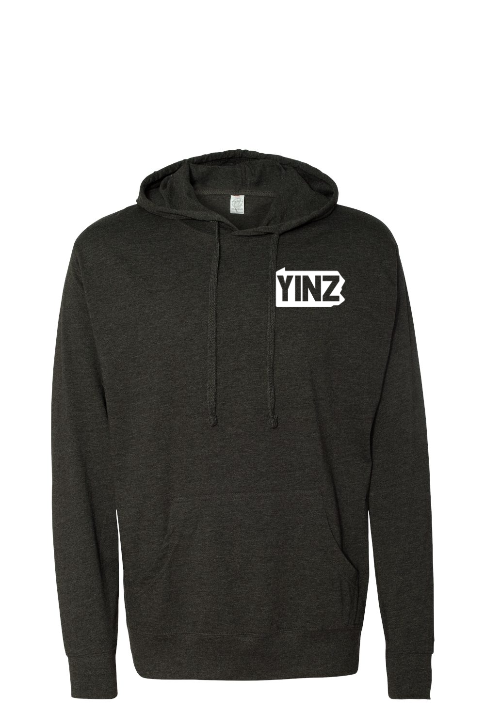 Yinzylvania Logo White - Hooded Pullover T-Shirt - Yinzylvania