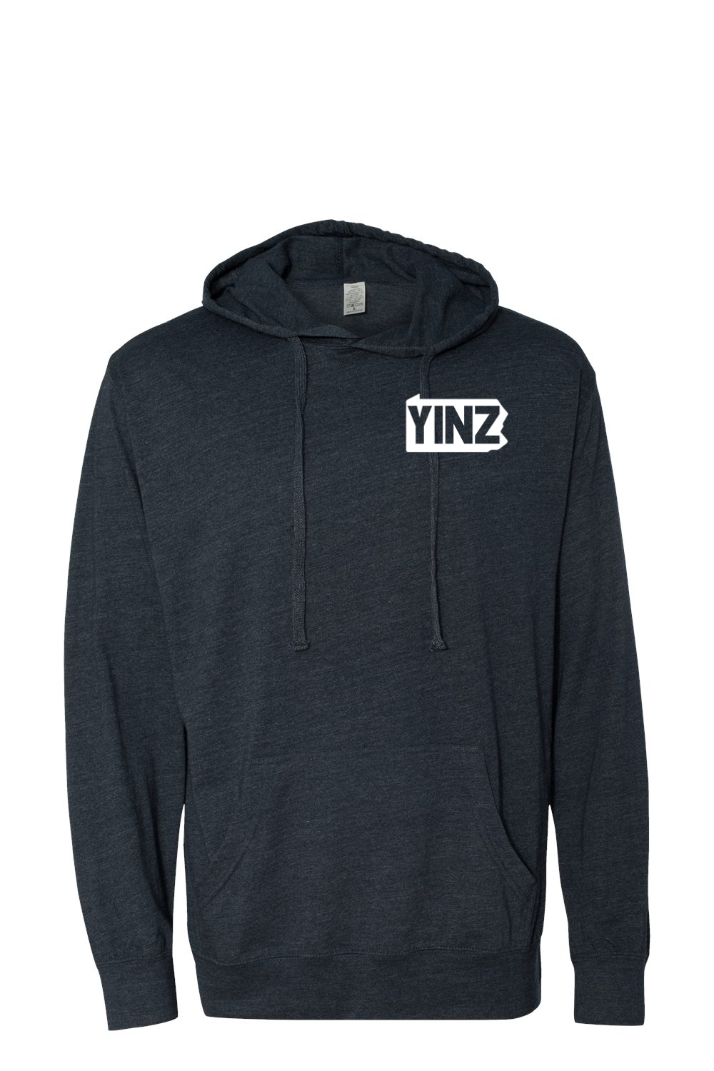 Yinzylvania Logo White - Hooded Pullover T-Shirt - Yinzylvania