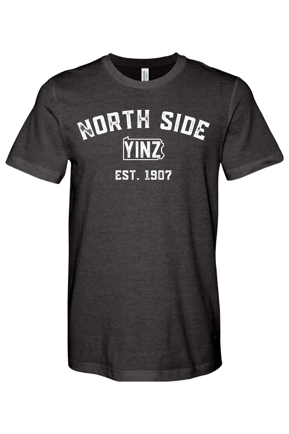 North Side Yinzylvania Bella + Canvas Heathered Jersey Tee - Yinzylvania