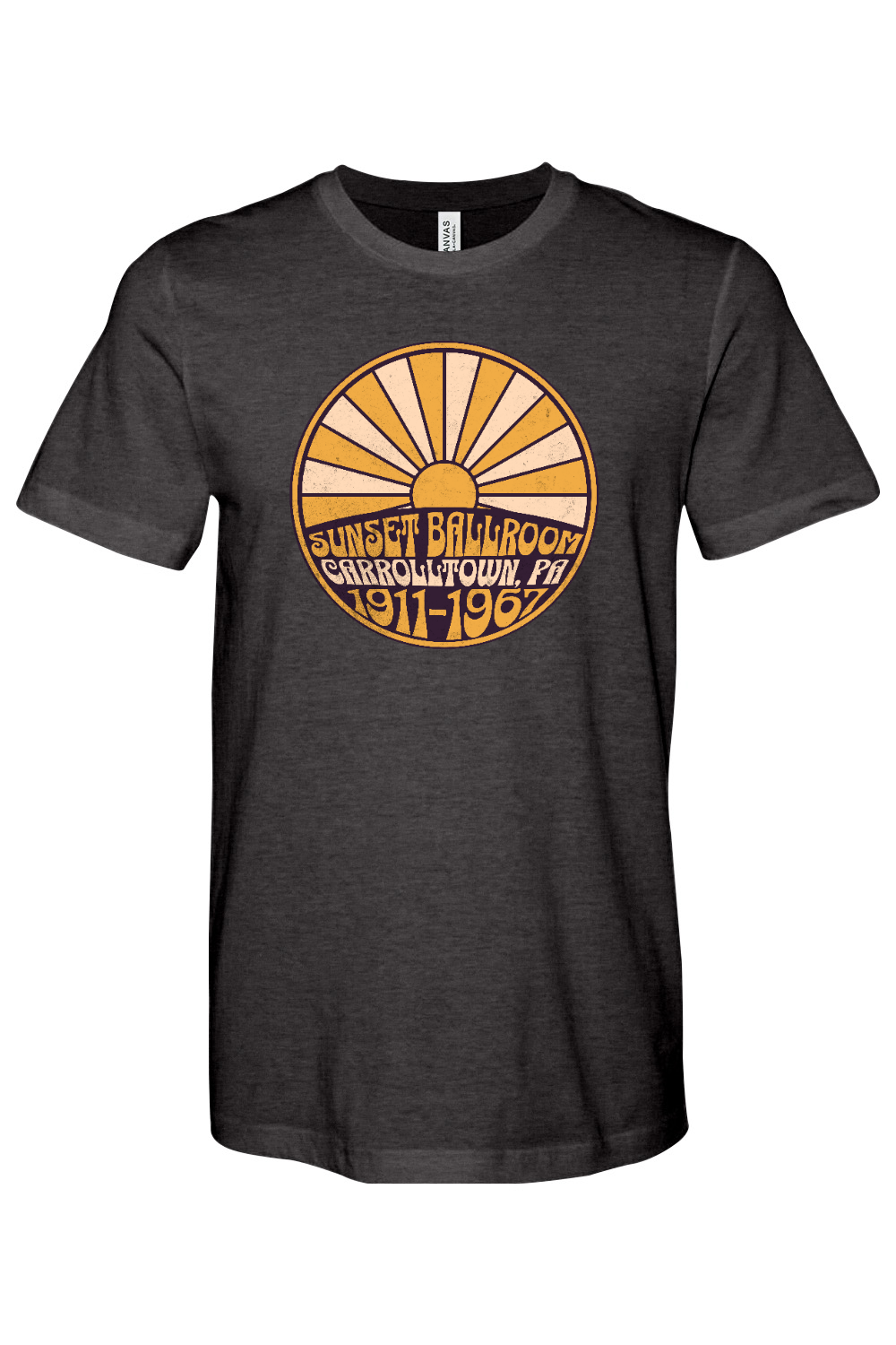 Sunset Ballroom - Bella + Canvas Heathered Jersey Tee - Yinzylvania