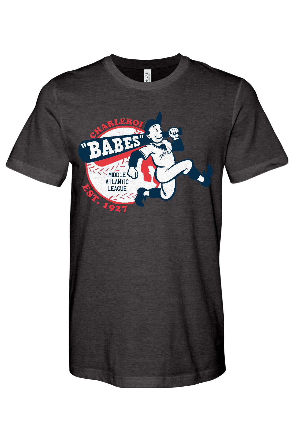 Charleroi Babes - Bella + Canvas Heathered Jersey Tee - Yinzylvania