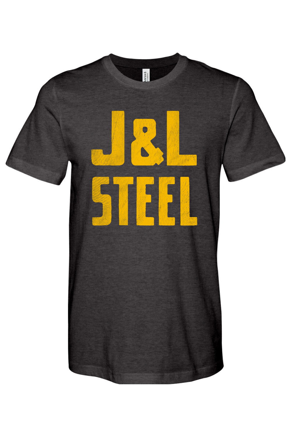 J&L Steel Retro - Bella + Canvas Heathered Jersey Tee - Yinzylvania