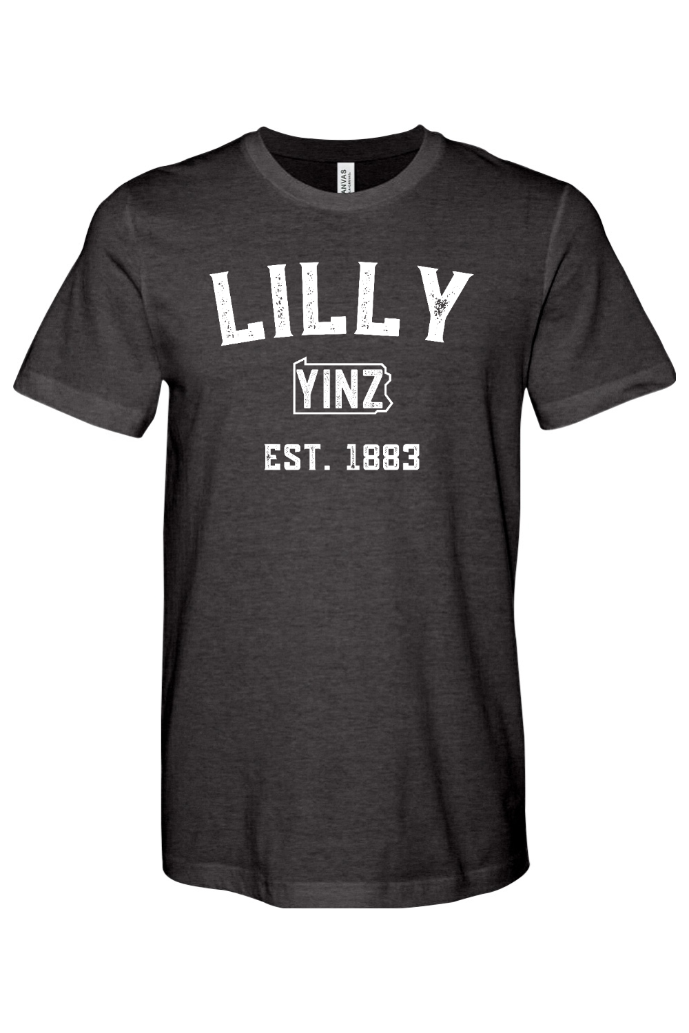 Lilly Yinzylvania - Bella + Canvas Heathered Jersey Tee - Yinzylvania