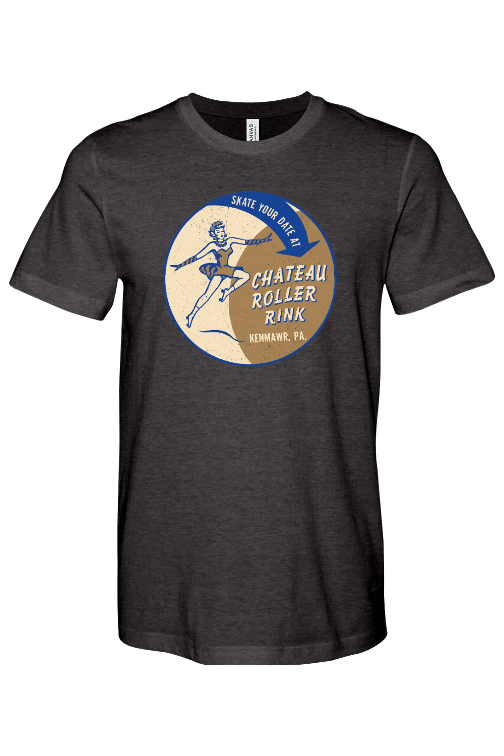 Chateau Roller Rink - Bella + Canvas Heathered Jersey Tee - Yinzylvania