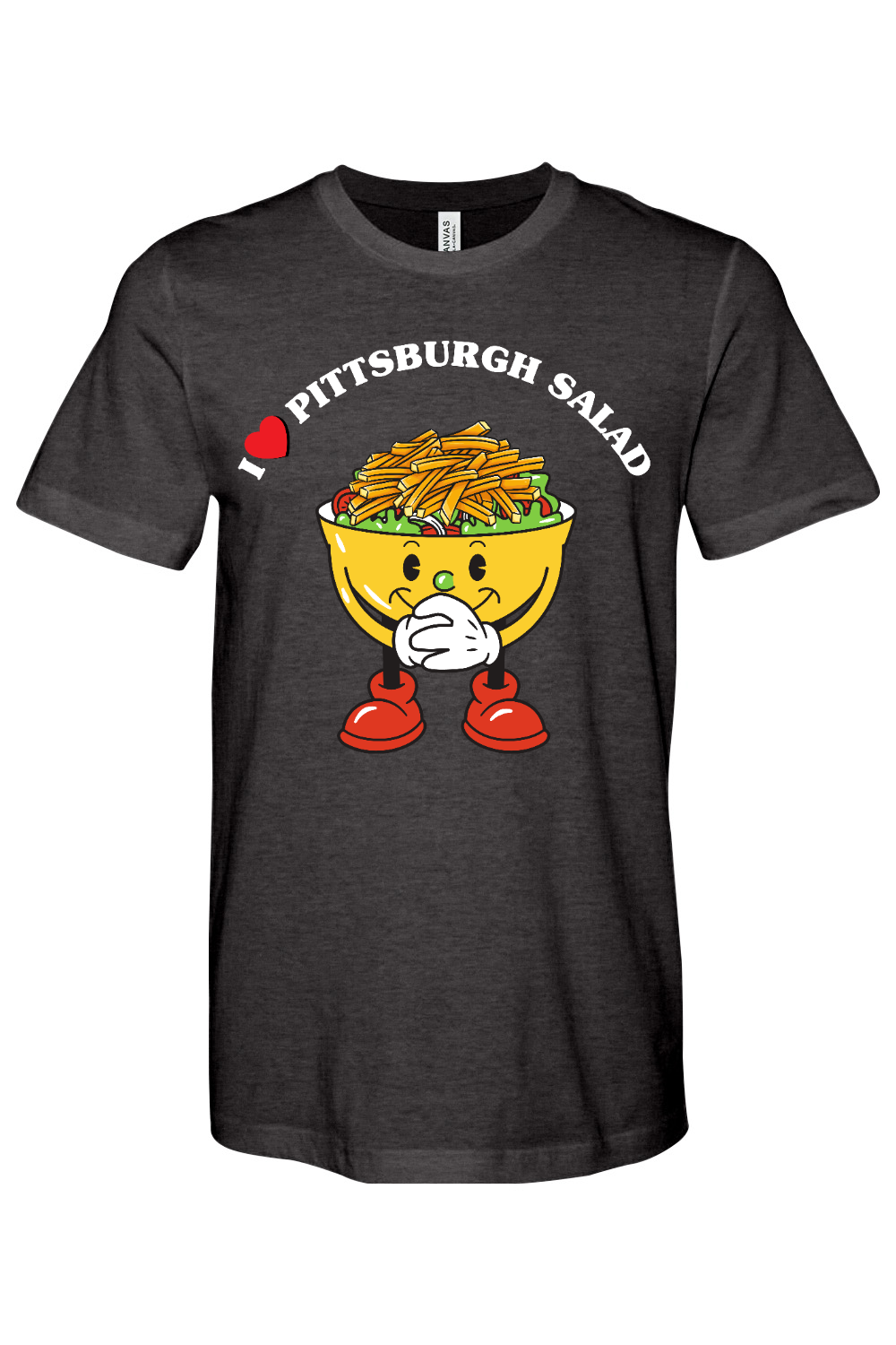 Pittsburgh Salad - Bella + Canvas Heathered Jersey Tee - Yinzylvania