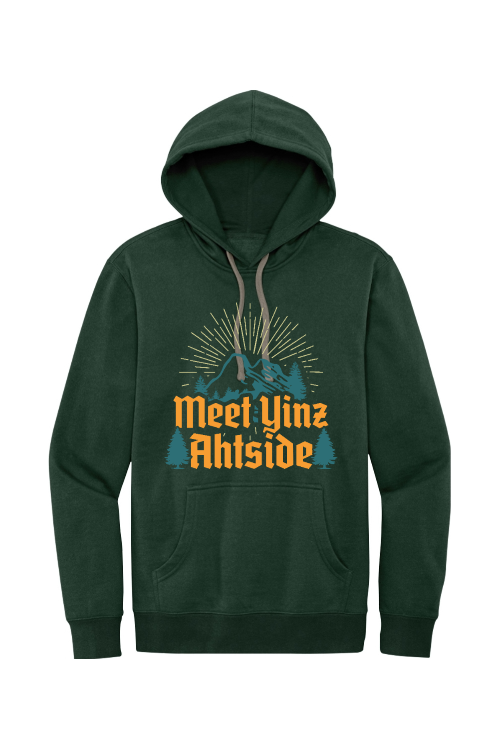 Meet Yinz Ahtside - Fleece Hoodie - Yinzylvania