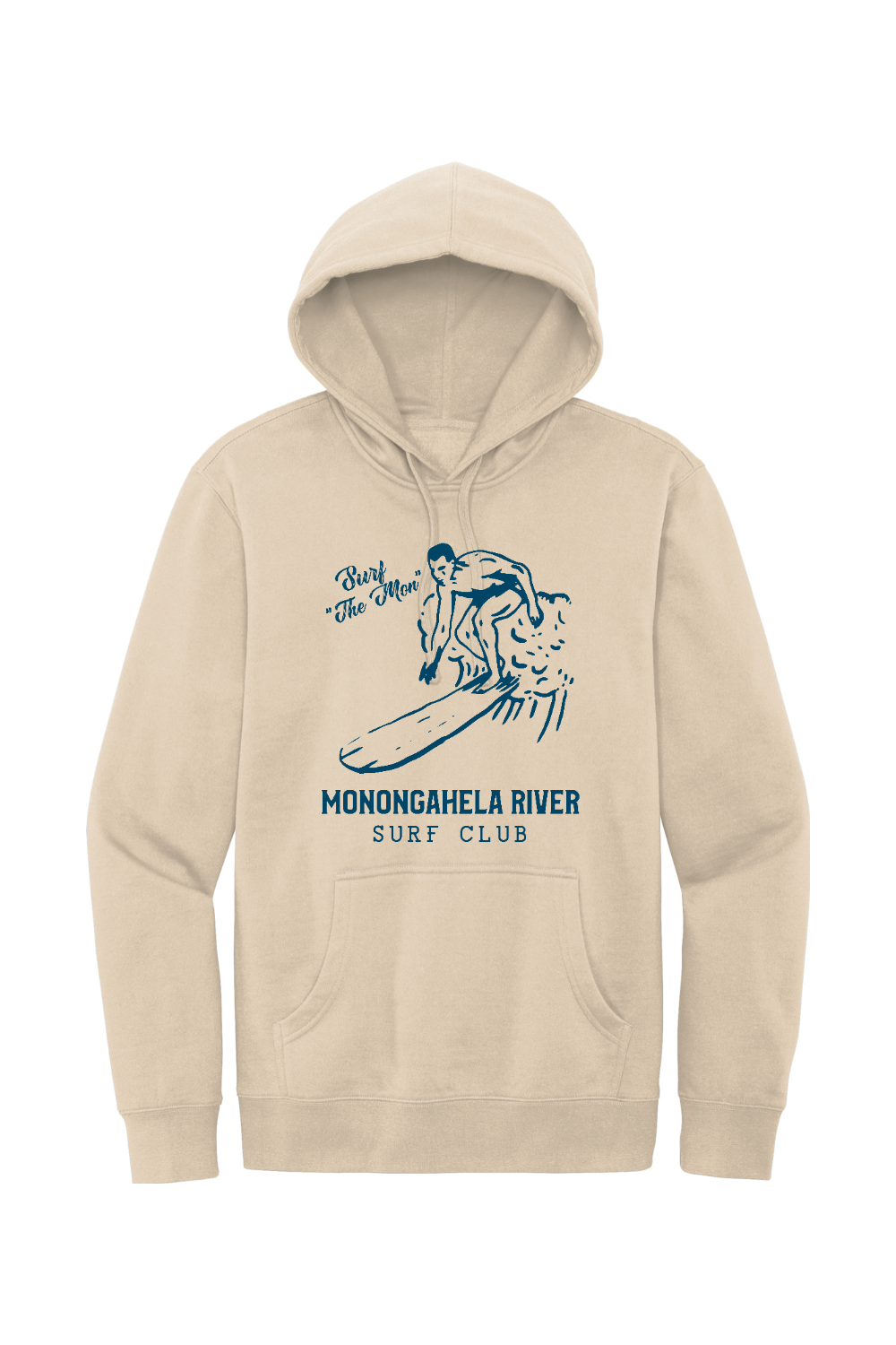 Monongahela River Surf Club - Fleece Hoodie - Yinzylvania
