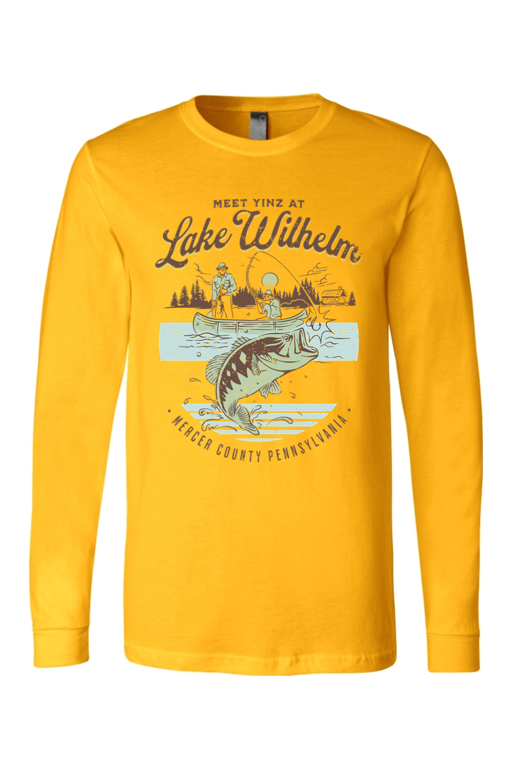 Meet Yinz at Lake Wilhelm - Long Sleeve Tee - Yinzylvania