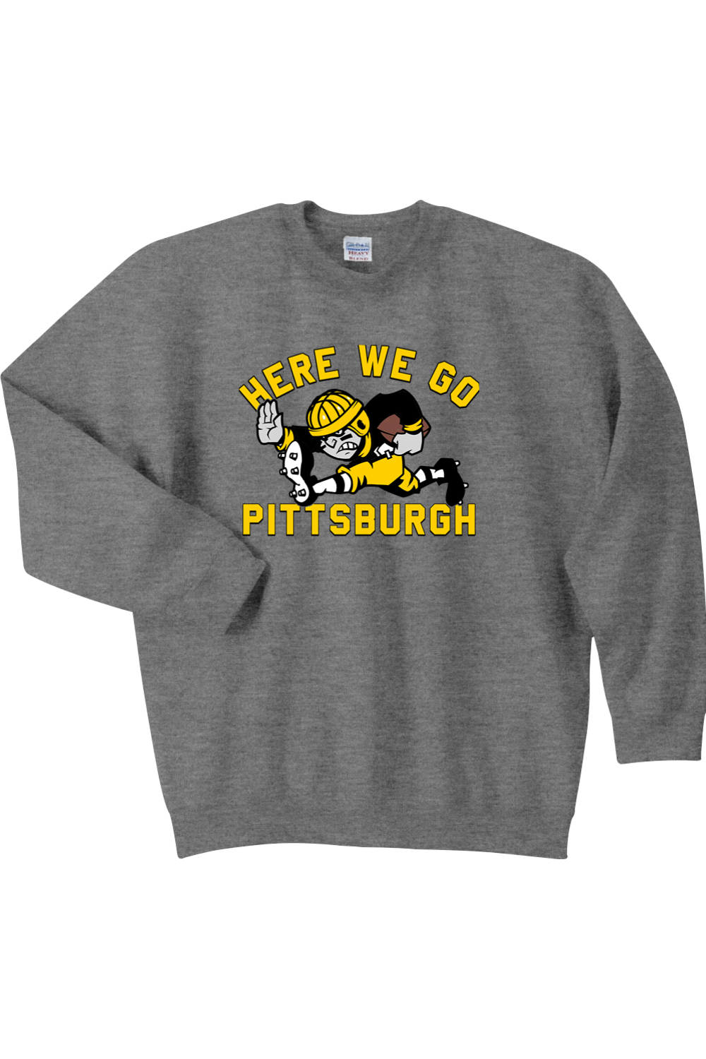 Here We Go Pittsburgh - Old School Football - Crewneck Sweatshirt