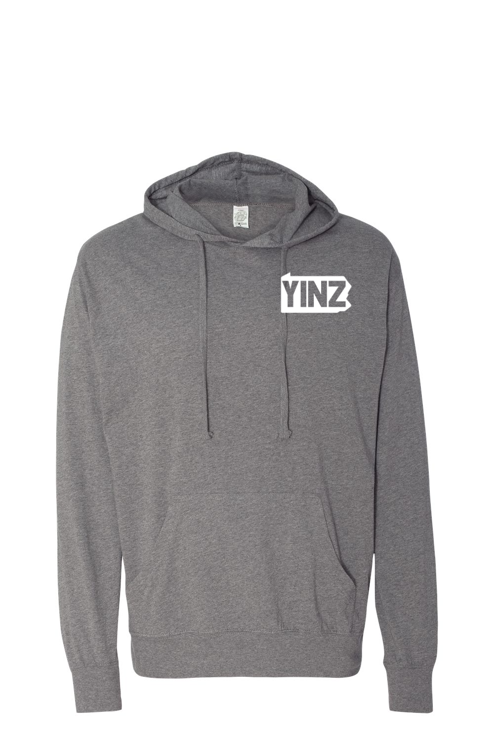 Yinzylvania Logo White - Hooded Pullover T-Shirt - Yinzylvania