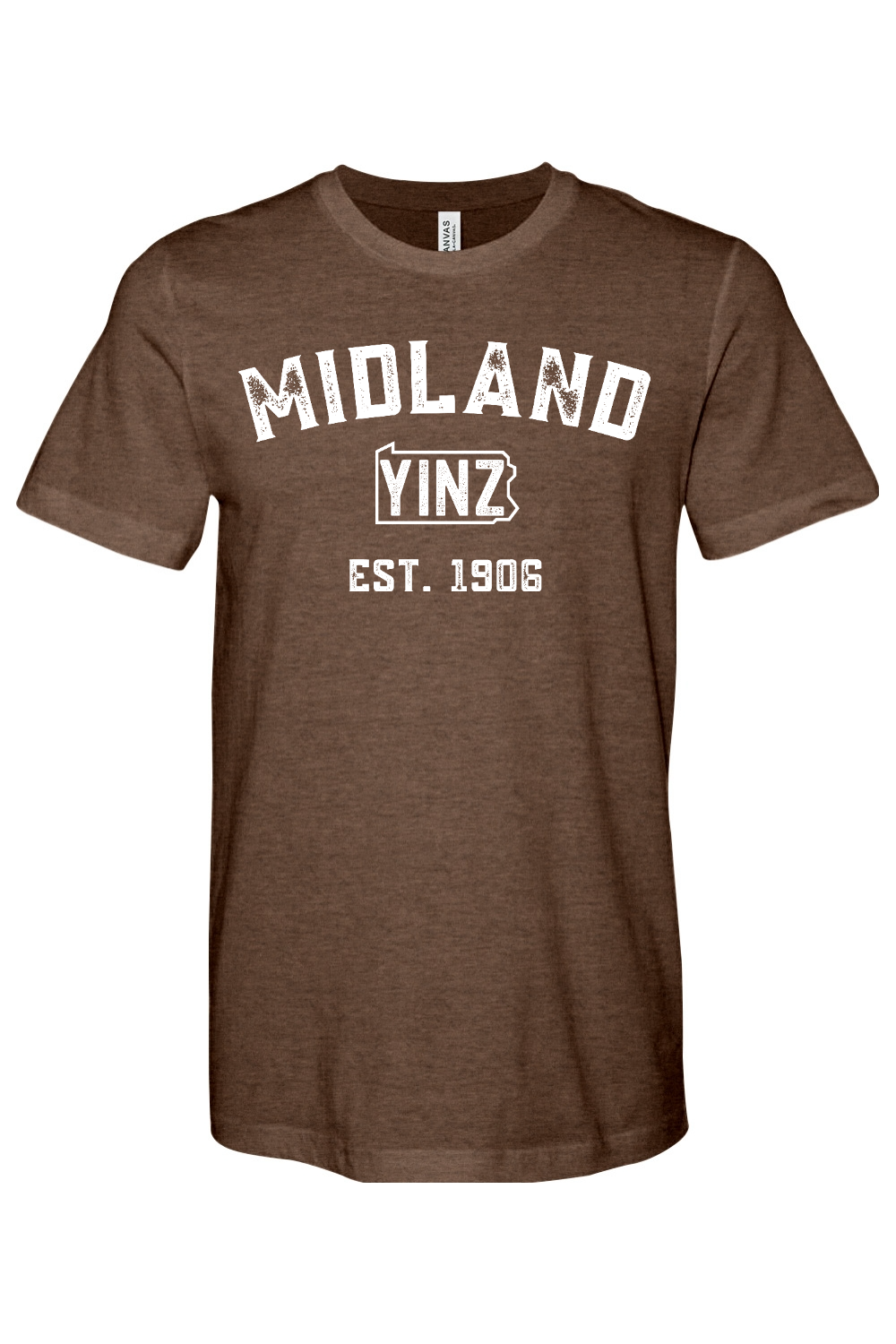 Midland Yinzylvania Bella + Canvas Heathered Jersey Tee - Yinzylvania