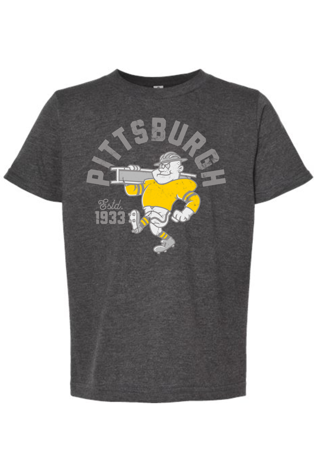 Pittsburgh Retro Steel Man - Kids Tee - Yinzylvania