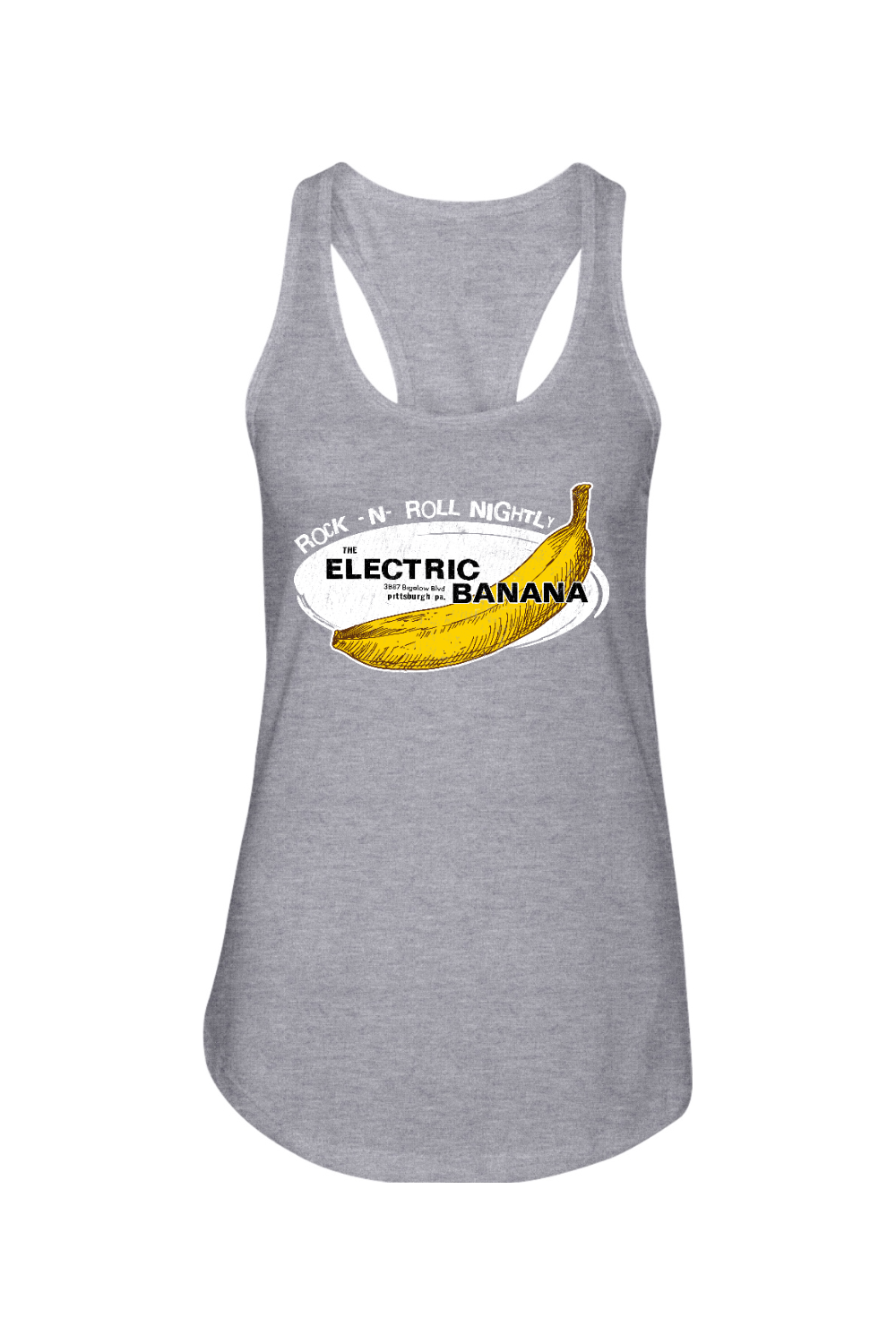 Electric Banana - Ladies Racerback Tank - Yinzylvania