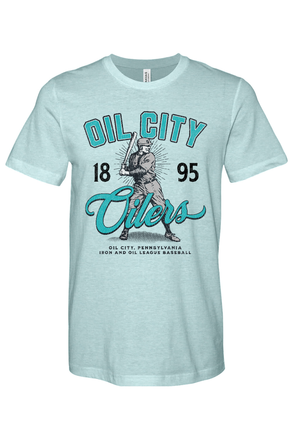Oil City Oilers - Bella + Canvas Heathered Jersey Tee - Yinzylvania