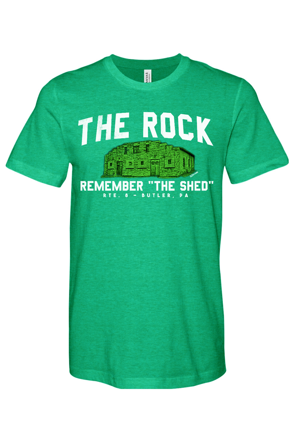 Remember the Shed - Bella + Canvas Heathered Jersey Tee - Yinzylvania