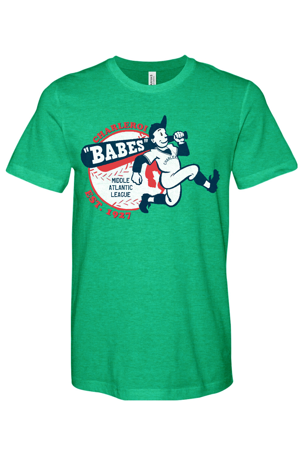 Charleroi Babes - Bella + Canvas Heathered Jersey Tee - Yinzylvania