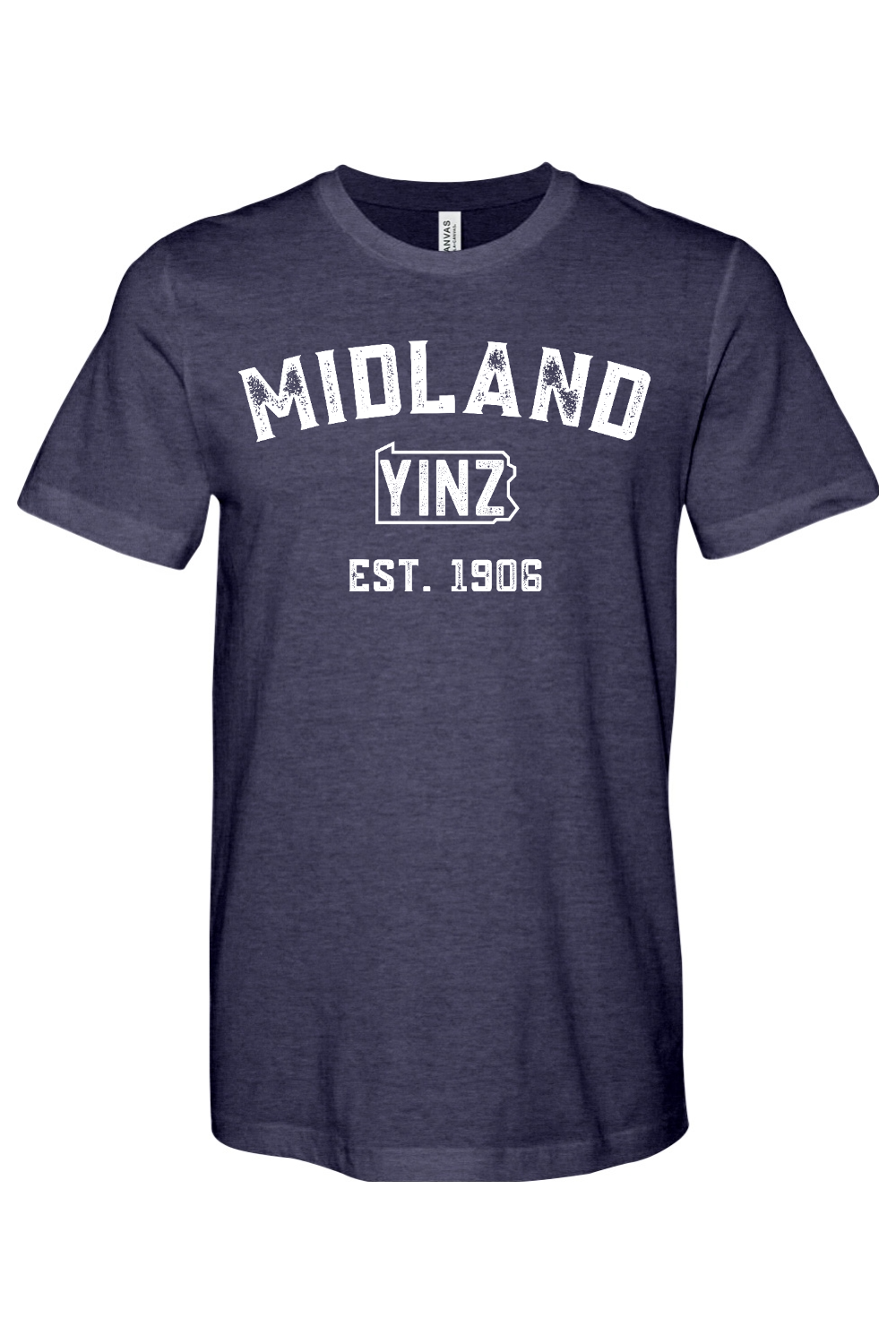 Midland Yinzylvania Bella + Canvas Heathered Jersey Tee - Yinzylvania