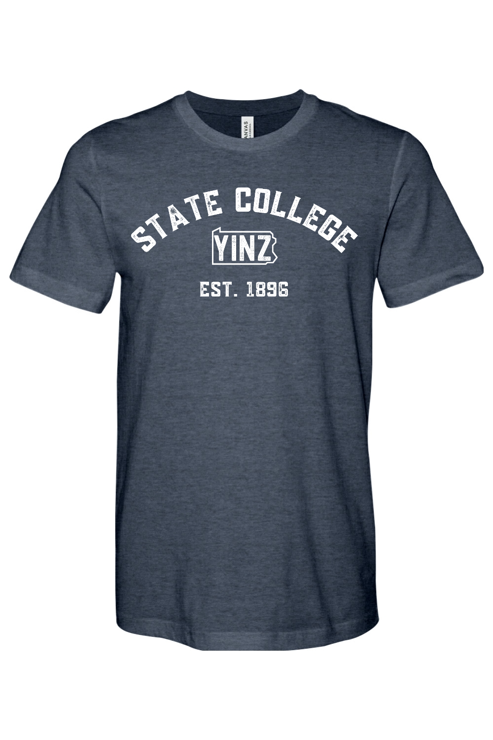 State College Yinzylvania Bella + Canvas Heathered Jersey Tee - Yinzylvania