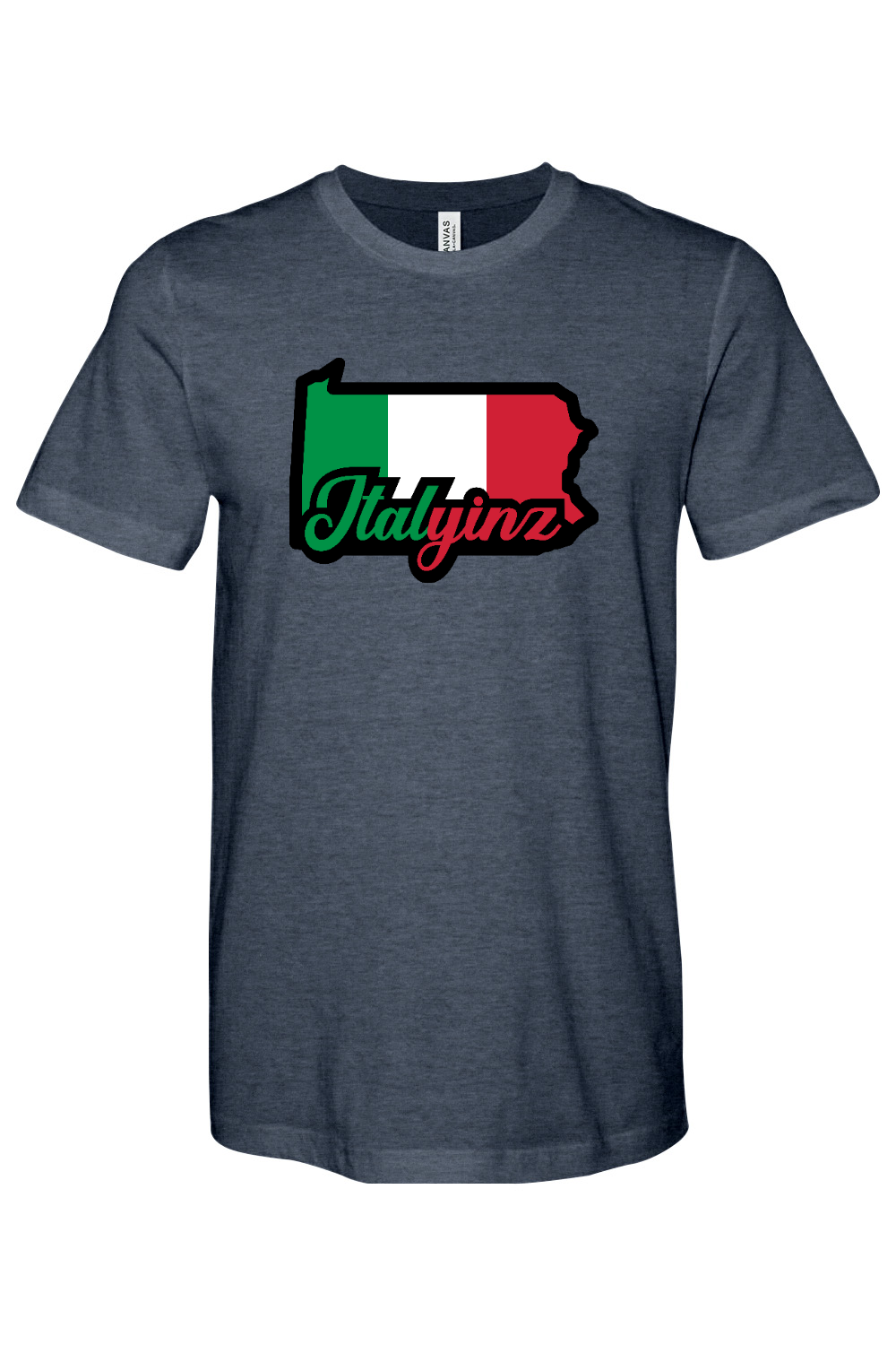 Italyinz - Bella + Canvas Heathered Jersey Tee - Yinzylvania