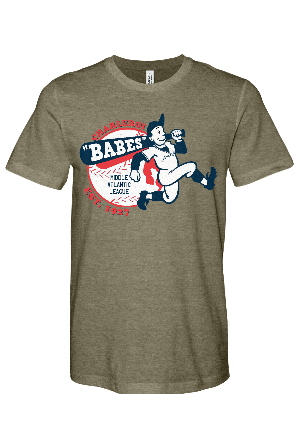 Charleroi Babes - Bella + Canvas Heathered Jersey Tee - Yinzylvania