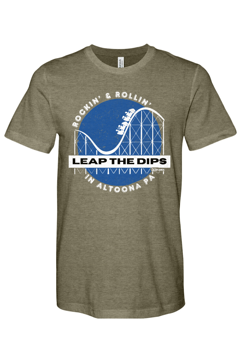 Leap the Dips - Bella + Canvas Heathered Jersey Tee - Yinzylvania