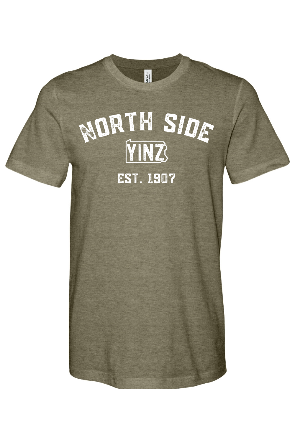 North Side Yinzylvania Bella + Canvas Heathered Jersey Tee - Yinzylvania