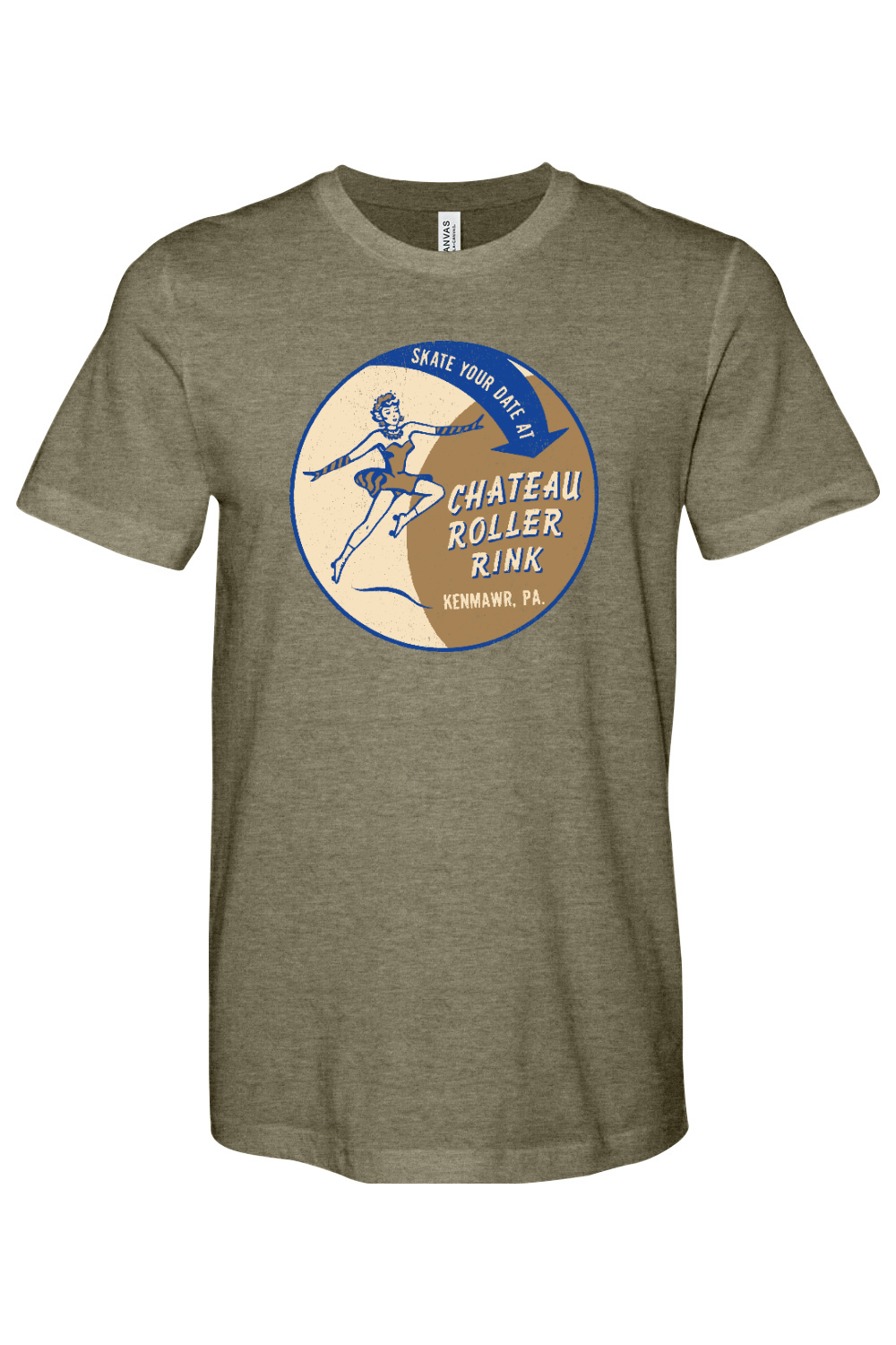 Chateau Roller Rink - Bella + Canvas Heathered Jersey Tee - Yinzylvania