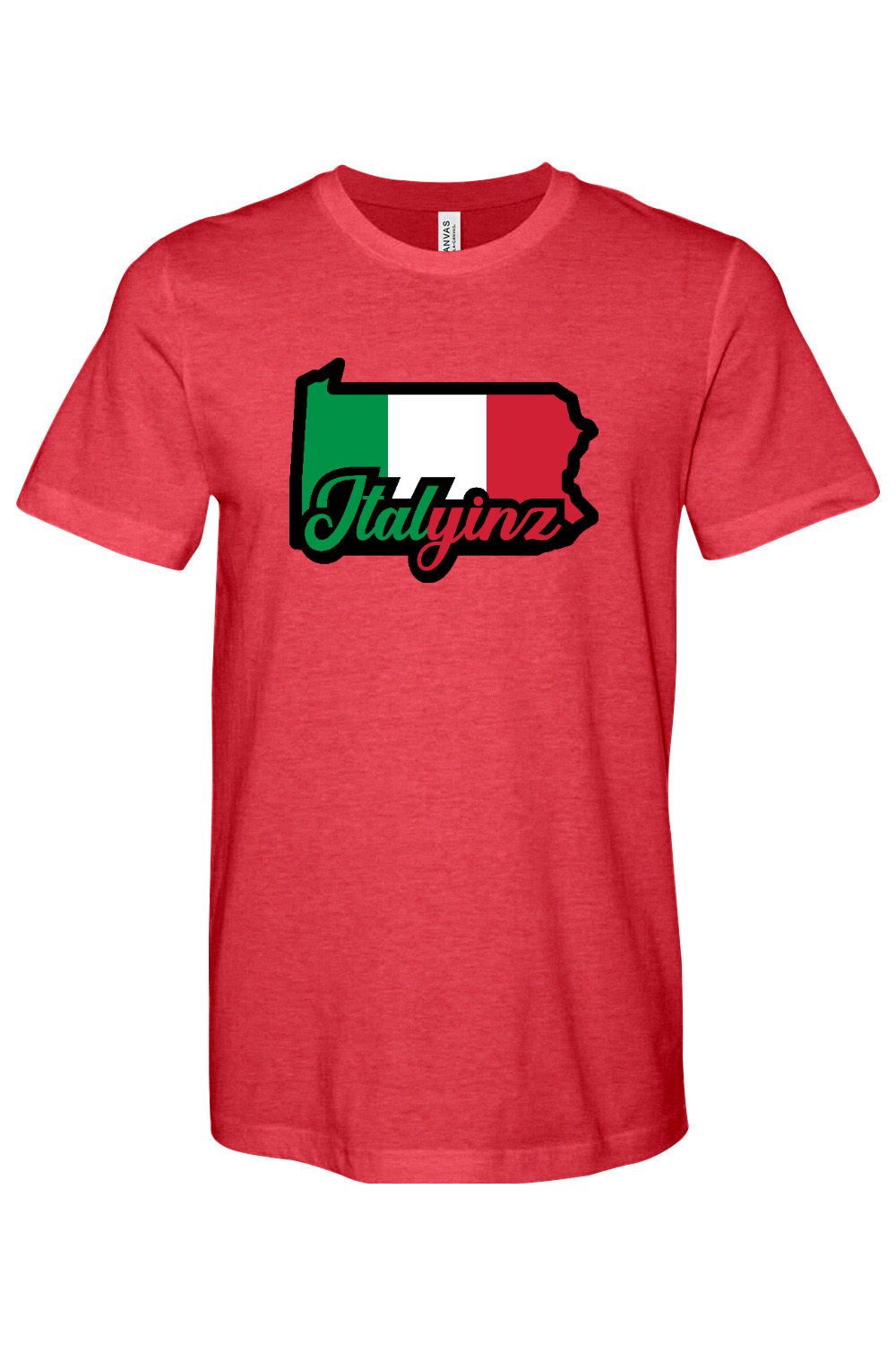 Italyinz - Bella + Canvas Heathered Jersey Tee - Yinzylvania