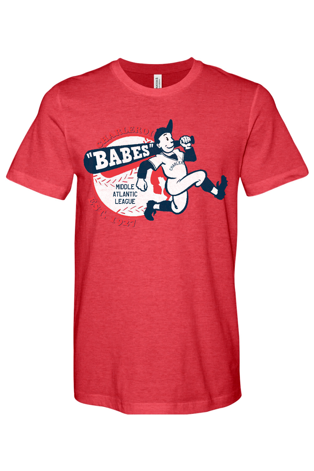 Charleroi Babes - Bella + Canvas Heathered Jersey Tee - Yinzylvania