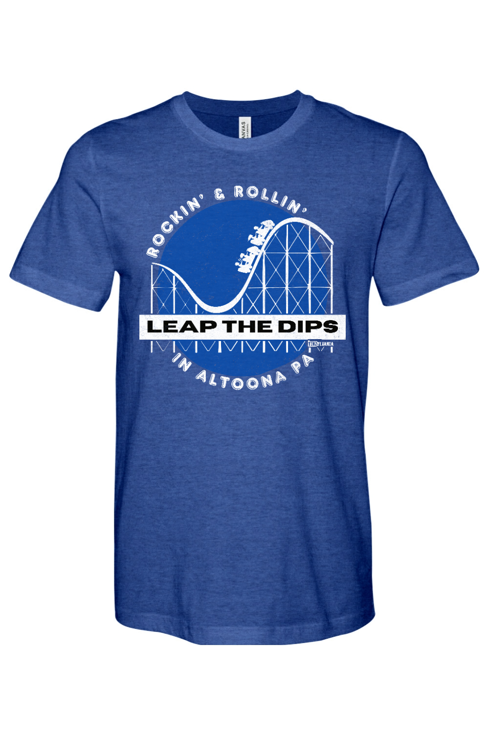 Leap the Dips - Bella + Canvas Heathered Jersey Tee - Yinzylvania